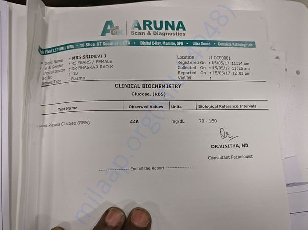 Diabetes report