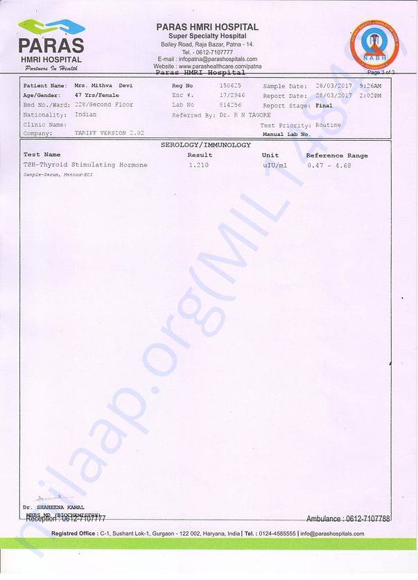 Immunology Report