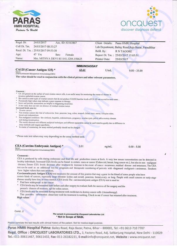 Immunoassay Report