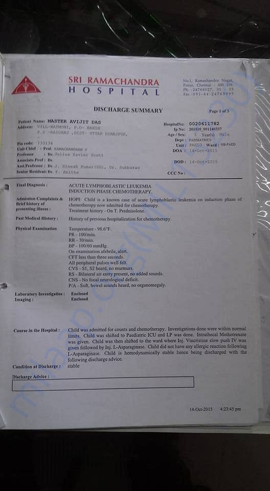 hospital document