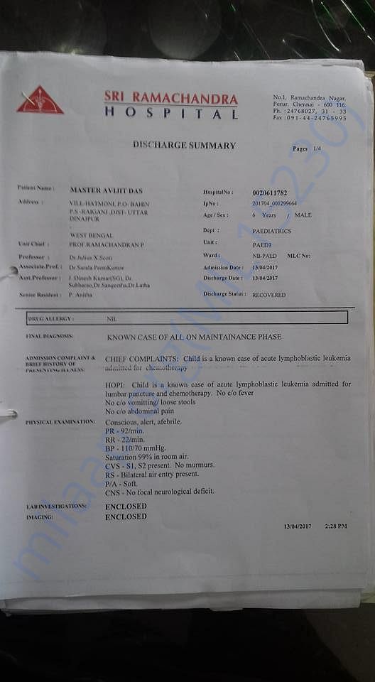 hospital document