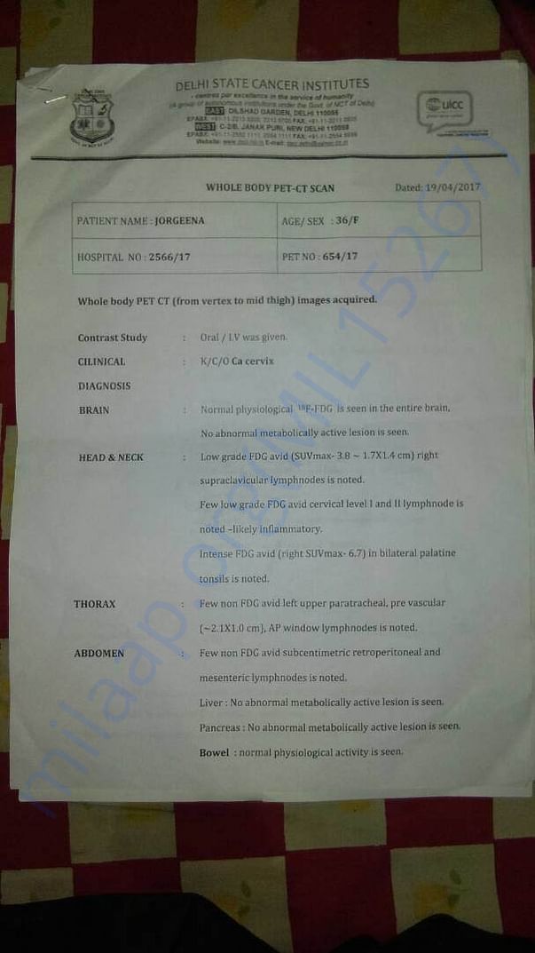 Cancer report 2 of 2