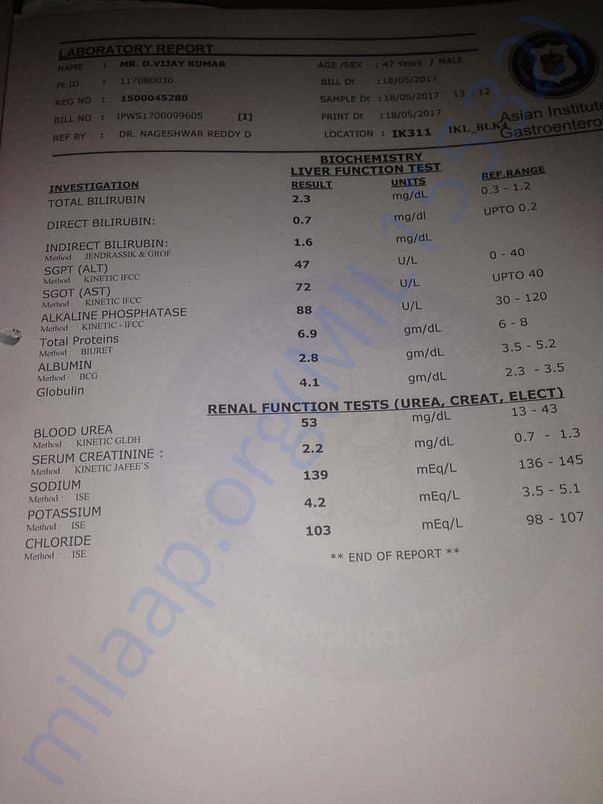 Liver function test