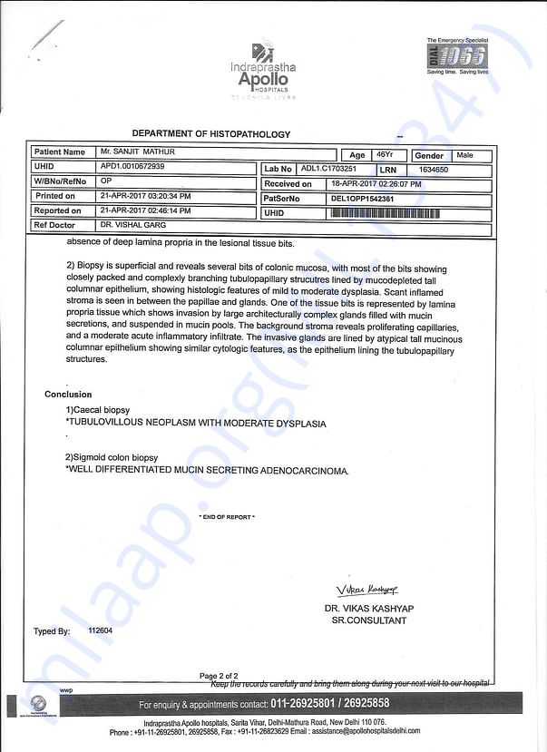 BIOPSY OF COLON-PAGE 2