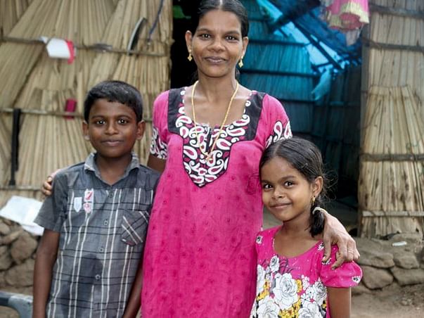HOME FOR HOMELESS SHOBANA AND HER KIDS