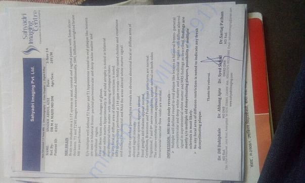 MRI scan report #3