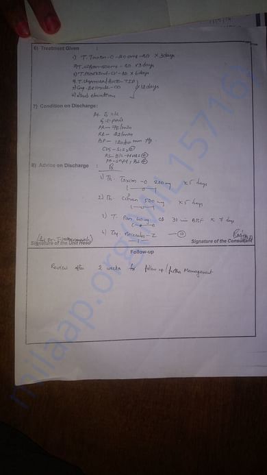 Details about Previous treatment done - 2
