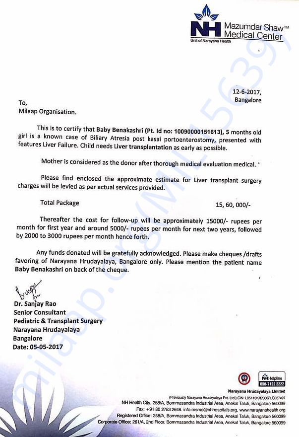 Estimation letter