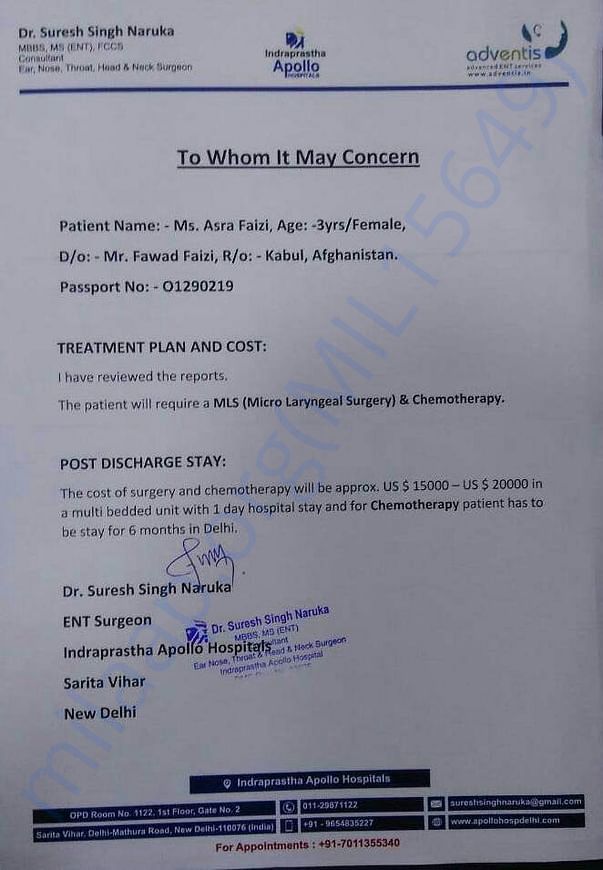 Treatment Plan and Estimate