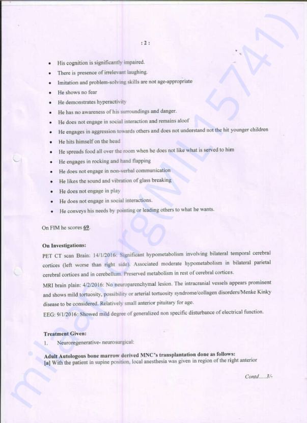 Page 2 - NRRT Treatement Details