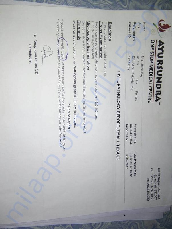 histopathology report