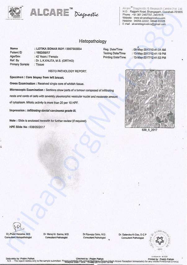 HISTO PATHOLOGY REPORT