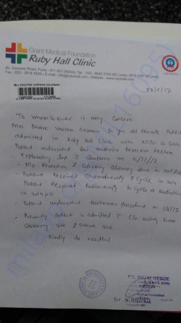 Surgeons letter