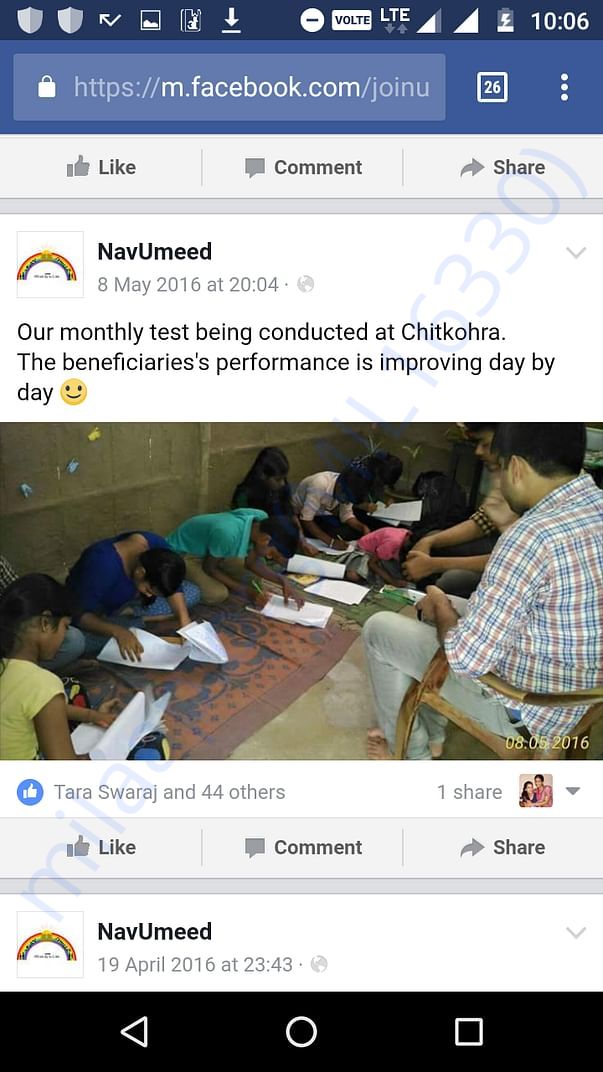Tution to nav-umeed students