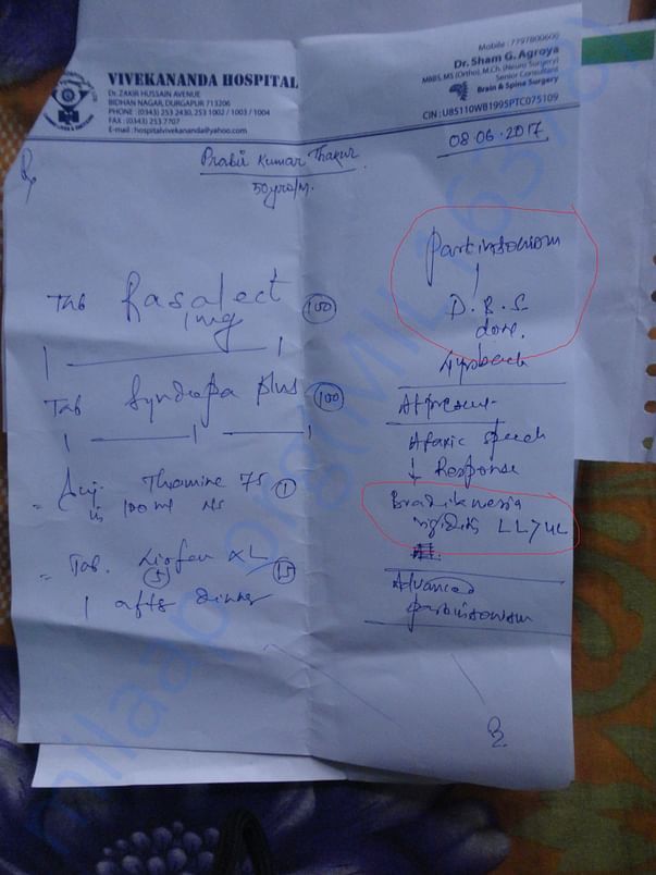 consultation report of local doctor in 2nd time