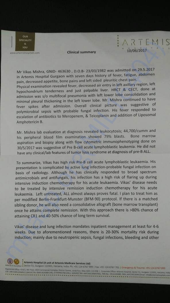 Doctors Assessment and Admit Papers