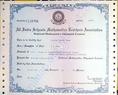 National Mathematics Olympiad