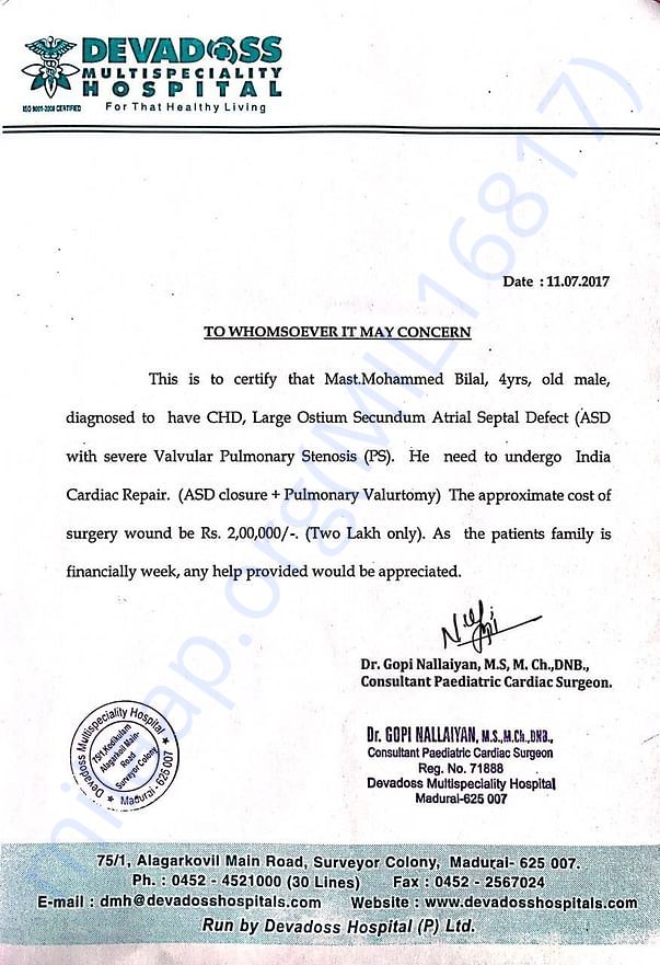 Estimation letter