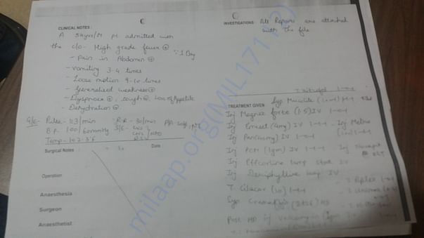 Medical summary