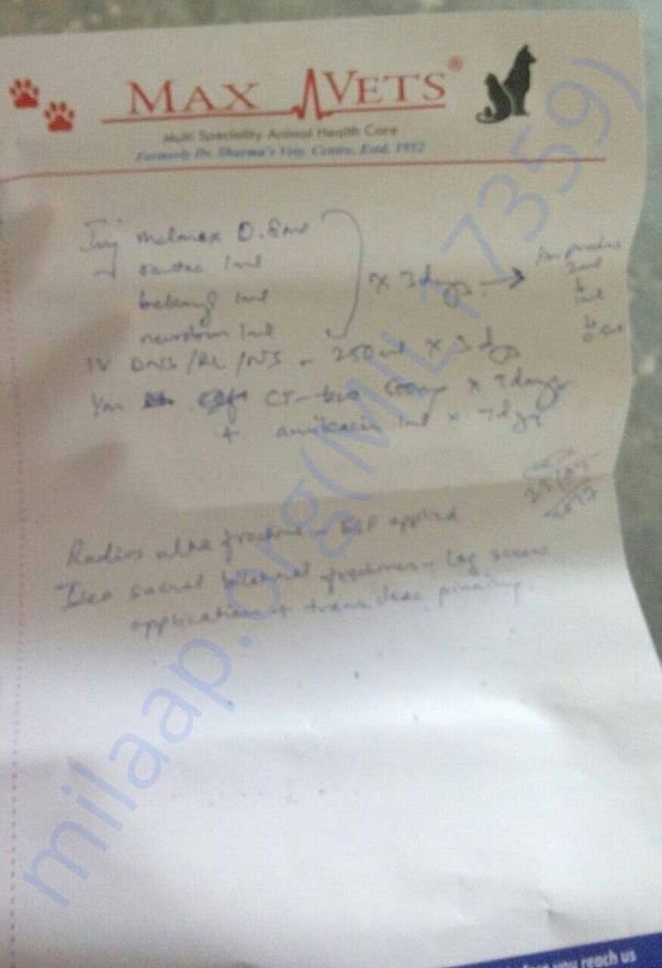 Prescription for post op care