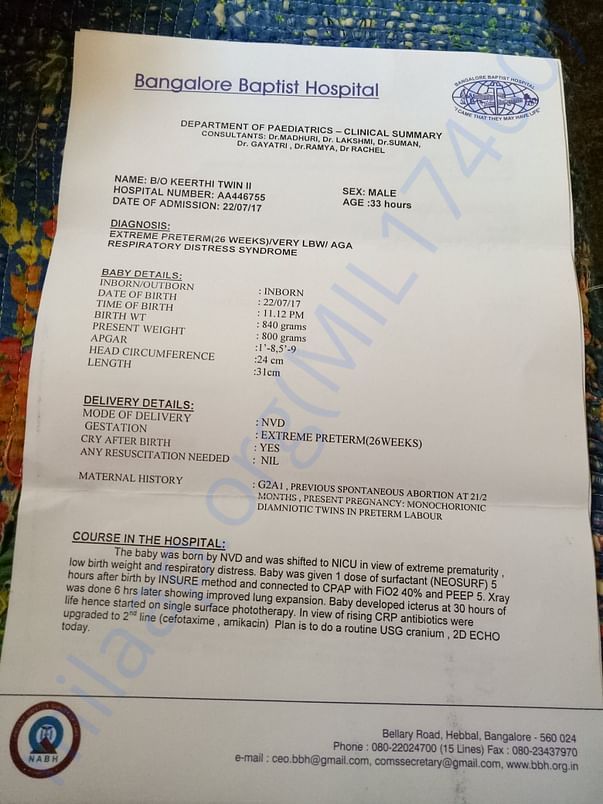 keertis twin 2 report 1 of 2