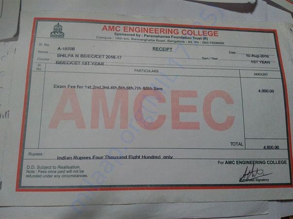 Fee receipt - 4