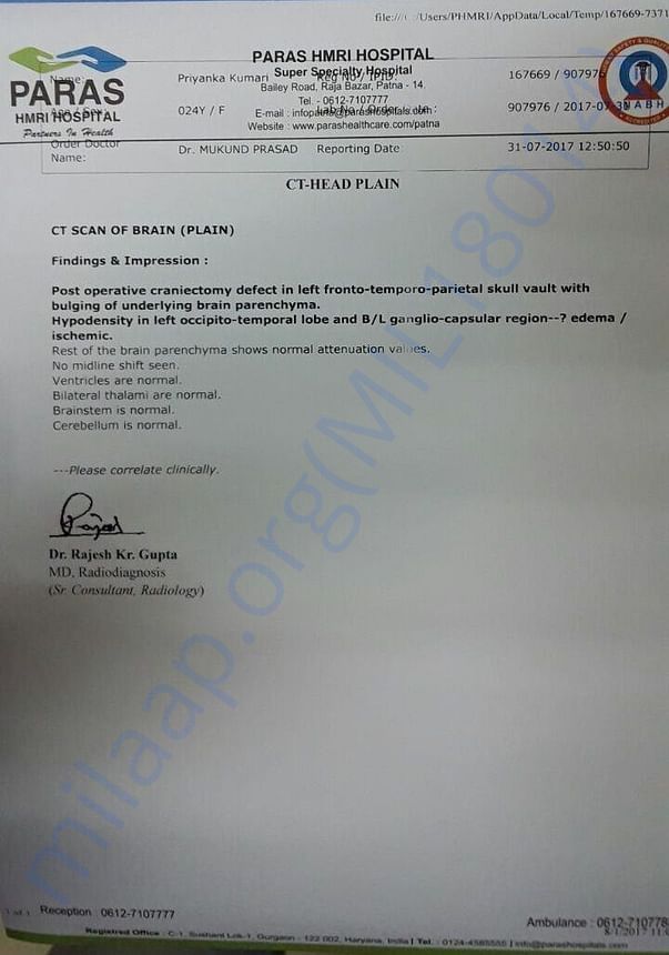 PARAS HMRI III HOSPITAL