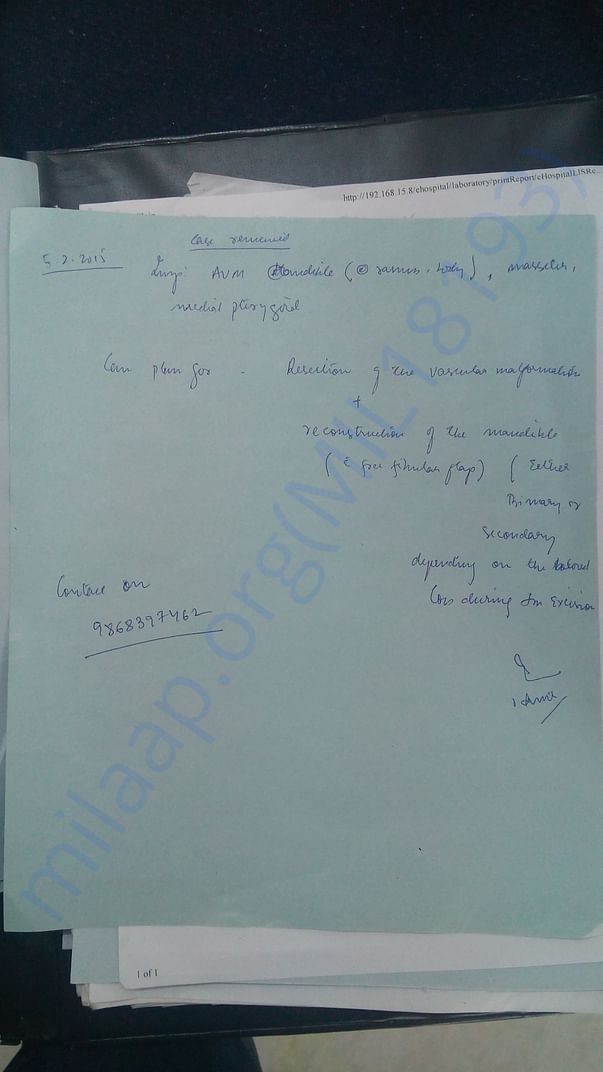 Doctors report