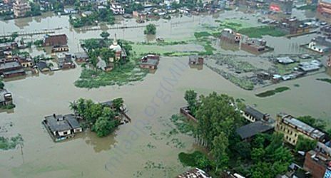 Sunita's house drained in this flood