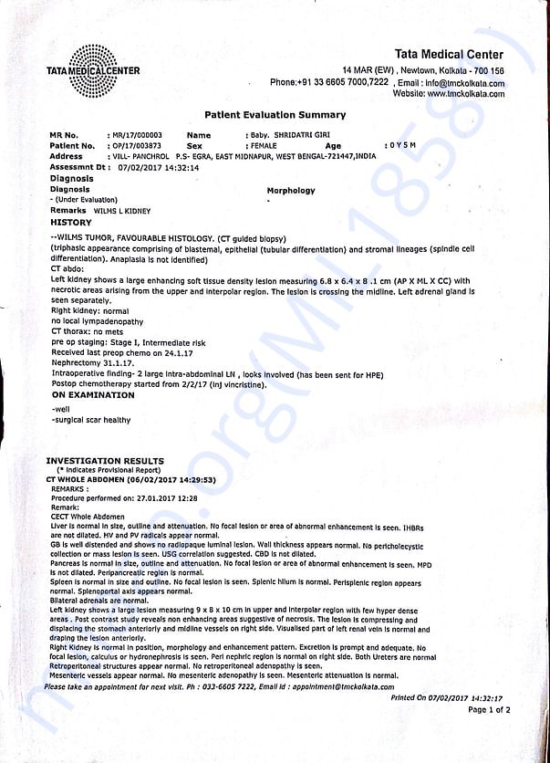 Medical Report 1