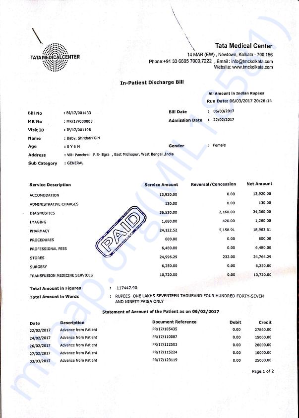 Previous bill 2