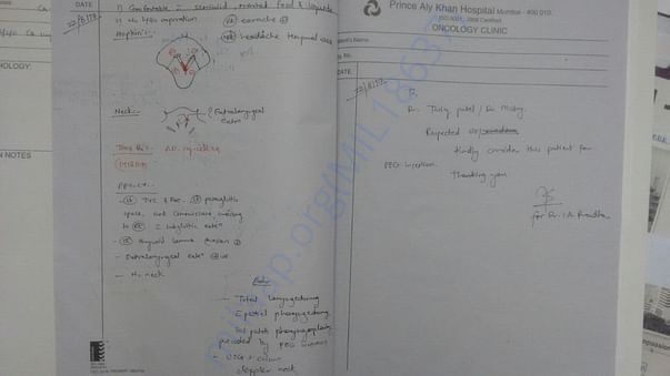 Doctor's Prescription for immediate treatment