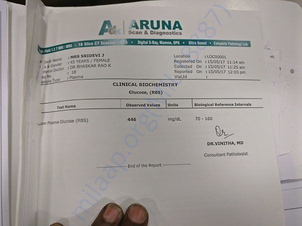 DIABETES REPORT