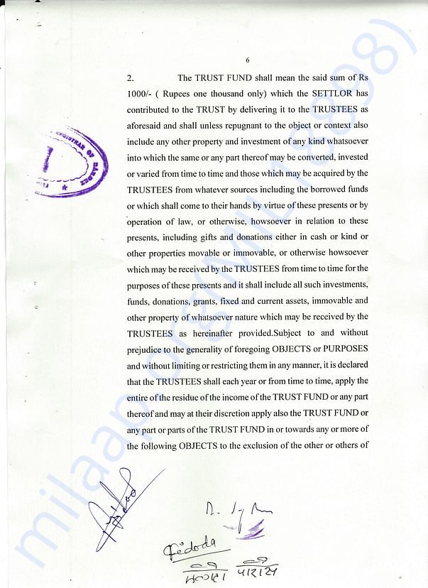 Trust Deed and Registration Pg 6