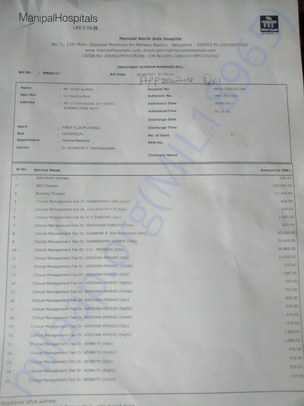Hospital Bill
