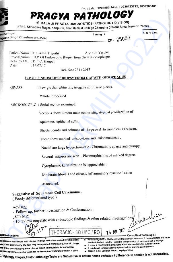 Pragya Pathology Kanpur reports